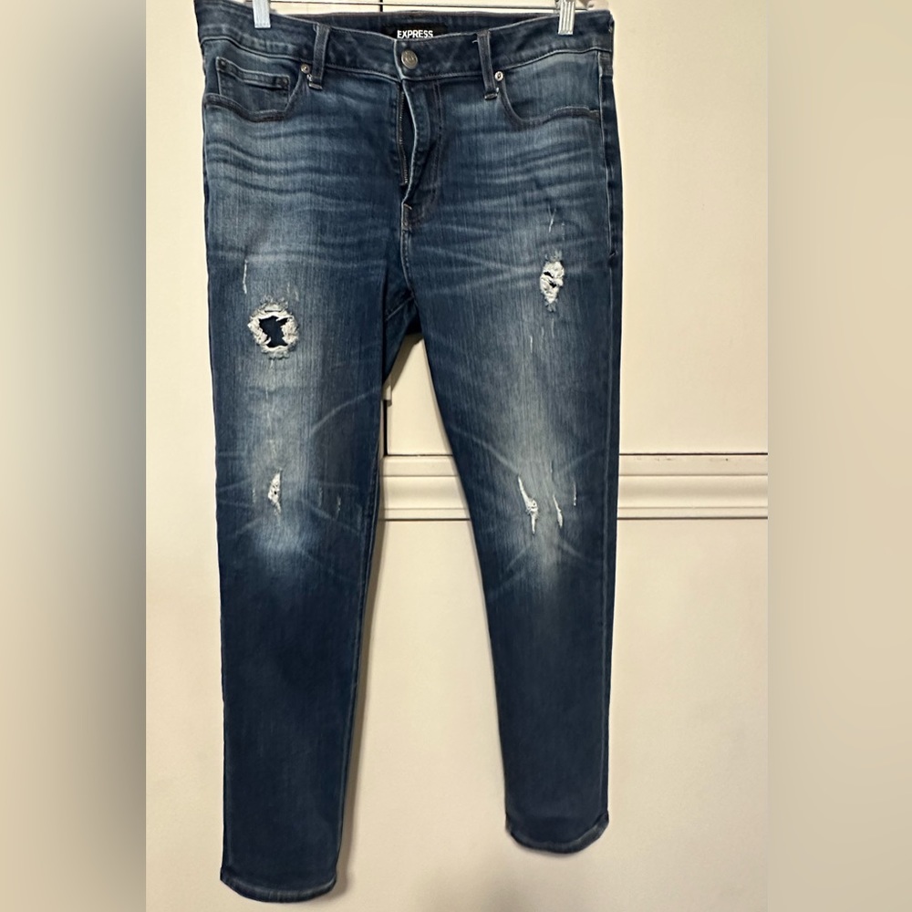 Express slim blue jeans
